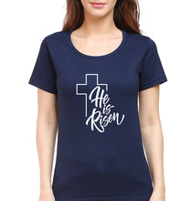 Load image into Gallery viewer, Christian T-Shirt for Women-Navy Blue-Ektarfa.online

