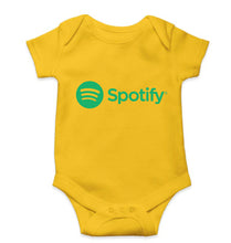 Load image into Gallery viewer, Spotify Kids Romper For Baby Boy/Girl-0-5 Months(18 Inches)-Yellow-Ektarfa.online
