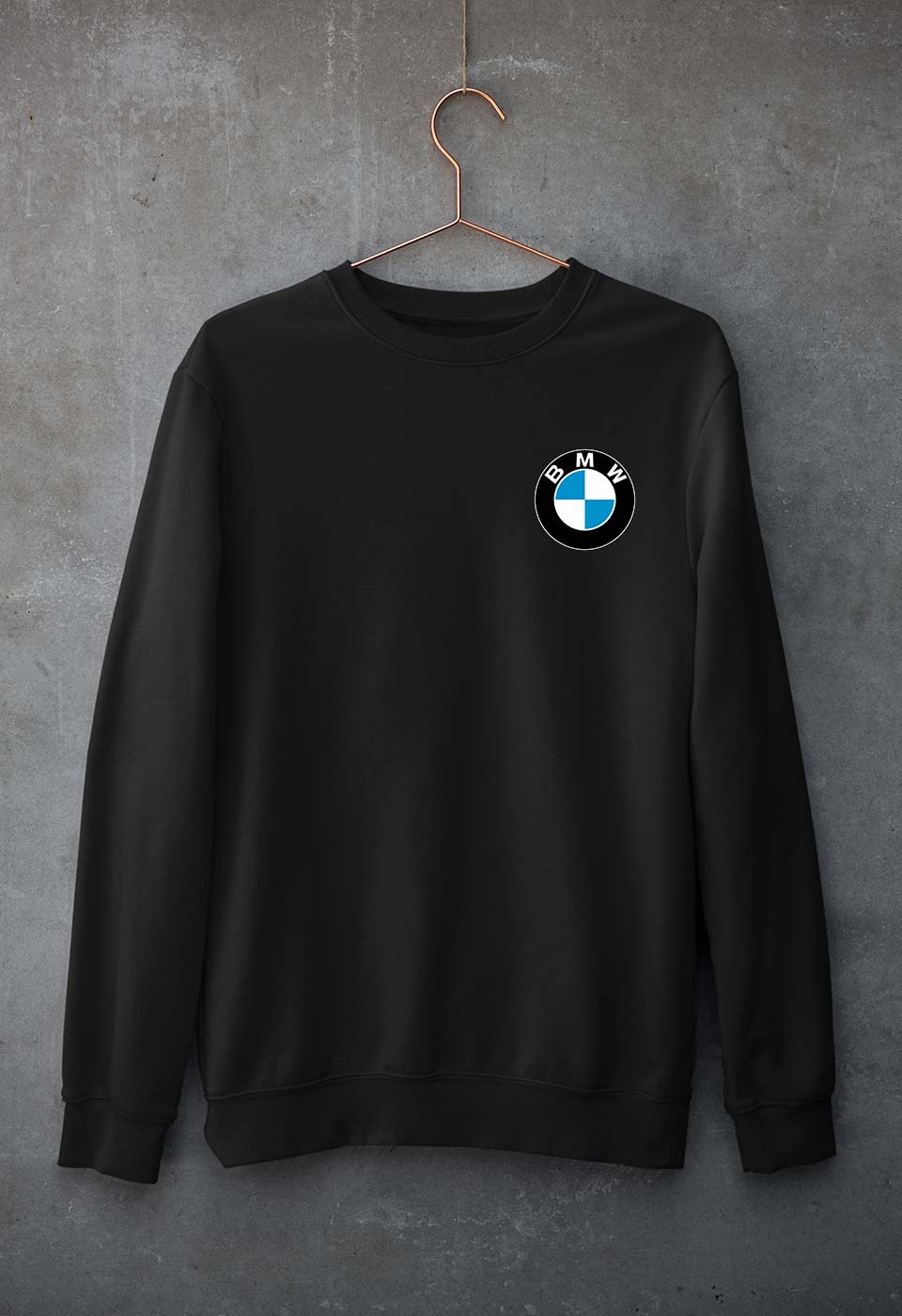 BMW Unisex Sweatshirt for Men/Women-S(40 Inches)-Black-Ektarfa.online