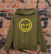 Load image into Gallery viewer, Evil Smile Emoji Unisex Hoodie for Men/Women-S(40 Inches)-Olive Green-Ektarfa.online
