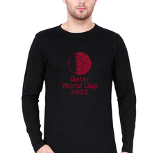 Load image into Gallery viewer, FIFA World Cup Qatar 2022 Full Sleeves T-Shirt for Men-Black-Ektarfa.online
