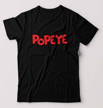 Load image into Gallery viewer, Popeye T-Shirt for Men-S(38 Inches)-Black-Ektarfa.online
