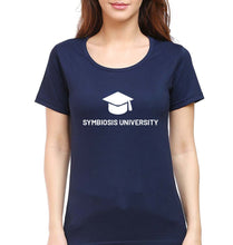 Load image into Gallery viewer, Symbiosis T-Shirt for Women-Navy Blue-Ektarfa.online
