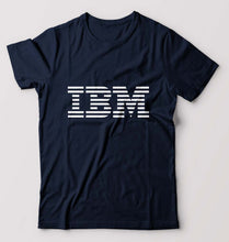 Load image into Gallery viewer, IBM T-Shirt for Men-S(38 Inches)-Navy Blue-Ektarfa.online
