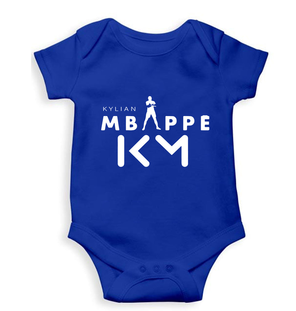 Kylian Mbappé Kids Romper For Baby Boy/Girl-0-5 Months(18 Inches)-Royal Blue-Ektarfa.online