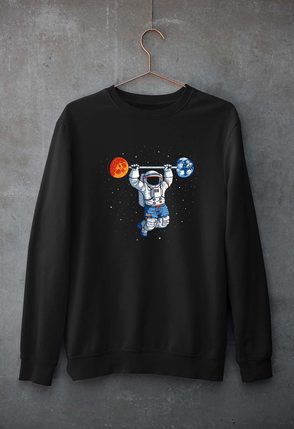 Gym Unisex Sweatshirt for Men/Women-Black-Ektarfa.online