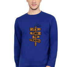 Load image into Gallery viewer, Travel Full Sleeves T-Shirt for Men-Royal blue-Ektarfa.online
