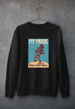 Load image into Gallery viewer, Music Unisex Sweatshirt for Men/Women-S(40 Inches)-Black-Ektarfa.online
