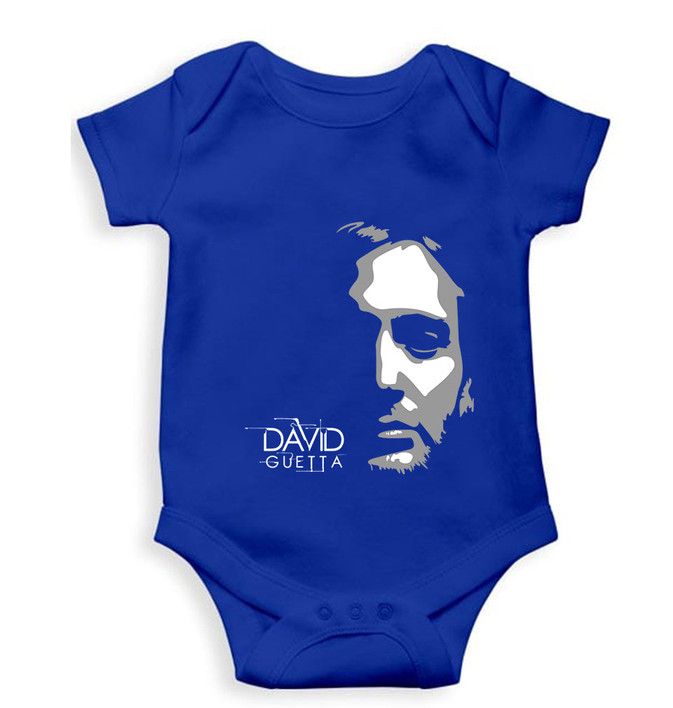 David Guetta Kids Romper For Baby Boy/Girl-Royal Blue-Ektarfa.online