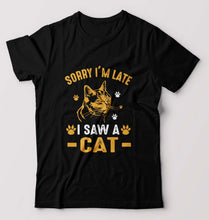 Load image into Gallery viewer, Cat Lover T-Shirt for Men-Black-Ektarfa.online
