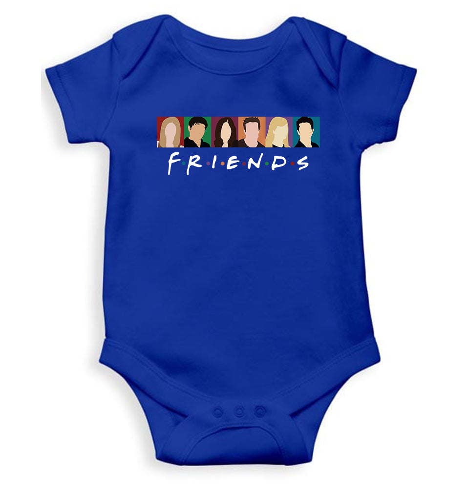 Friends Kids Romper For Baby Boy/Girl-0-5 Months(18 Inches)-Royal Blue-Ektarfa.online