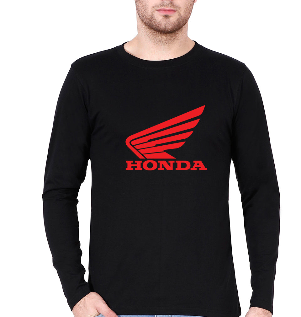 Honda Full Sleeves T-Shirt for Men-Black-Ektarfa.online