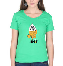 Load image into Gallery viewer, Shit T-Shirt for Women-XS(32 Inches)-Flag Green-Ektarfa.online
