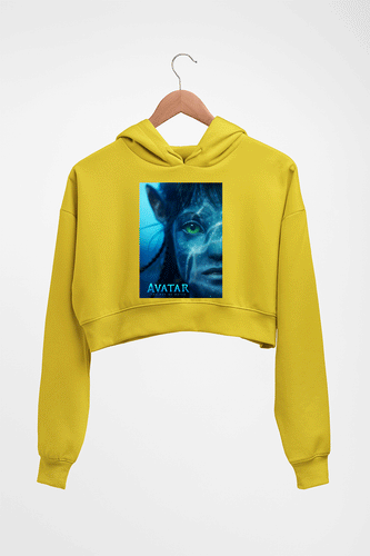 Avatar Crop HOODIE FOR WOMEN-Mustard Yellow-Ektarfa.online
