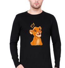 Load image into Gallery viewer, Lion King Simba Full Sleeves T-Shirt for Men-Black-Ektarfa.online
