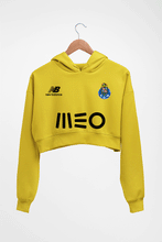 Load image into Gallery viewer, FC Porto 2021-22 Crop HOODIE FOR WOMEN-Mustard Yellow-Ektarfa.online
