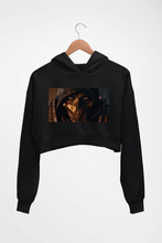 Load image into Gallery viewer, Mortal Kombat Crop HOODIE FOR WOMEN-Black-Ektarfa.online
