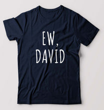 Load image into Gallery viewer, Schitts Creek EW David T-Shirt for Men-S(38 Inches)-Navy Blue-Ektarfa.online
