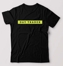 Load image into Gallery viewer, Day Trader Share Market T-Shirt for Men-S(38 Inches)-Black-Ektarfa.online
