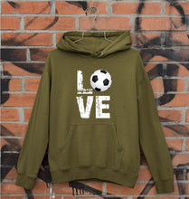 Load image into Gallery viewer, Love Football Unisex Hoodie for Men/Women-Olive Green-Ektarfa.online
