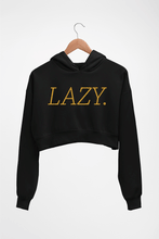 Load image into Gallery viewer, Lazy Crop HOODIE FOR WOMEN-Black-Ektarfa.online
