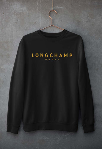 Longchamp Unisex Sweatshirt for Men/Women-Black-Ektarfa.online
