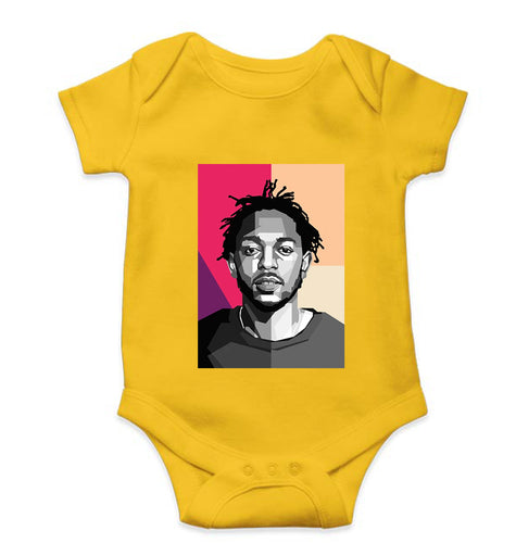 Kendrick Lamar Kids Romper For Baby Boy/Girl-0-5 Months(18 Inches)-Yellow-Ektarfa.online