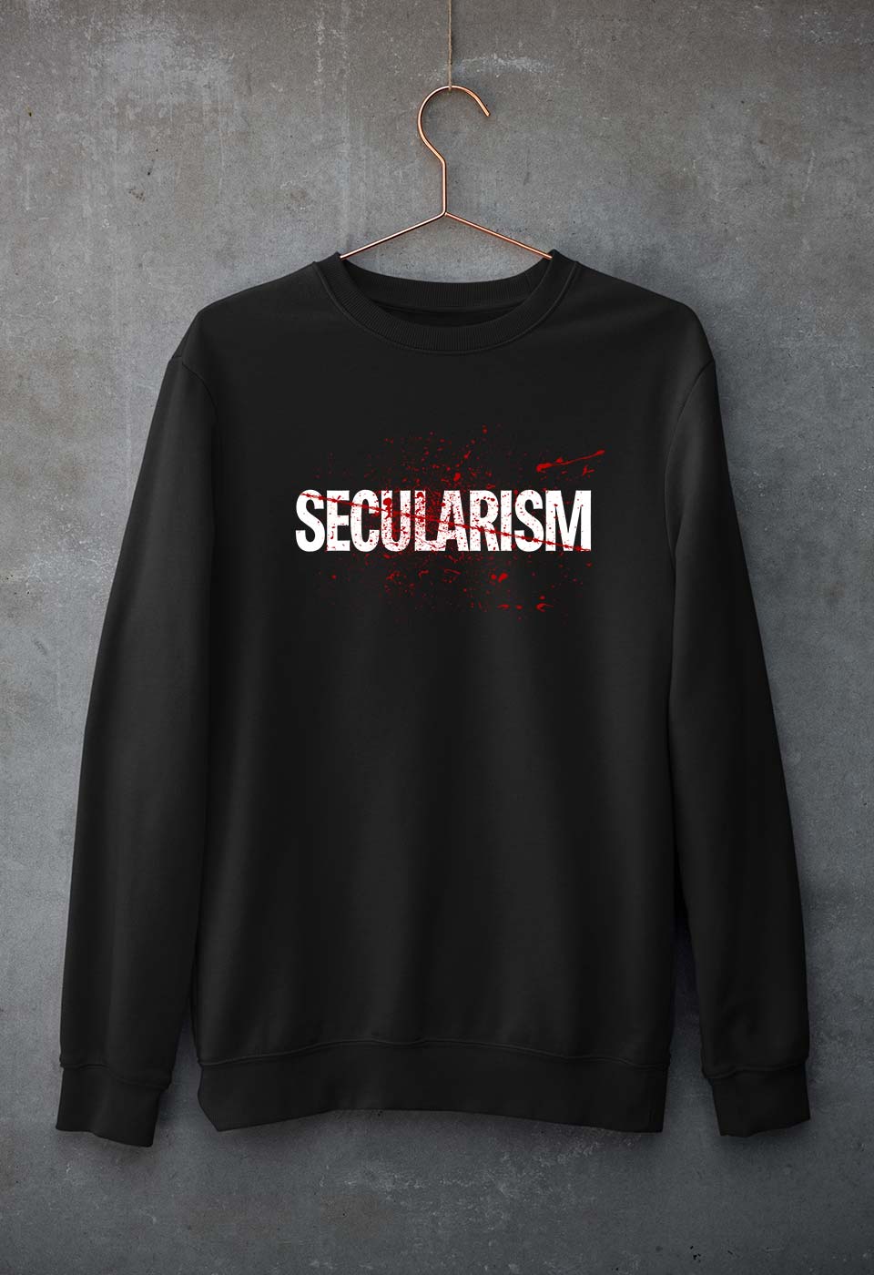 Secularism Unisex Sweatshirt for Men/Women-Black-Ektarfa.online