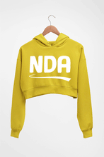Load image into Gallery viewer, NDA Army Crop HOODIE FOR WOMEN-Mustard yellow-Ektarfa.online

