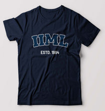 Load image into Gallery viewer, IIM Lucknow T-Shirt for Men-S(38 Inches)-Navy Blue-Ektarfa.online
