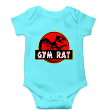 Load image into Gallery viewer, Gym Rat Kids Romper For Baby Boy/Girl-0-5 Months(18 Inches)-Sky Blue-Ektarfa.online
