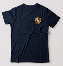 Load image into Gallery viewer, Porsche Pocket Logo T-Shirt for Men-S(38 Inches)-Navy Blue-Ektarfa.online
