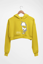Load image into Gallery viewer, David Guetta Crop HOODIE FOR WOMEN-Mustard Yellow-Ektarfa.online
