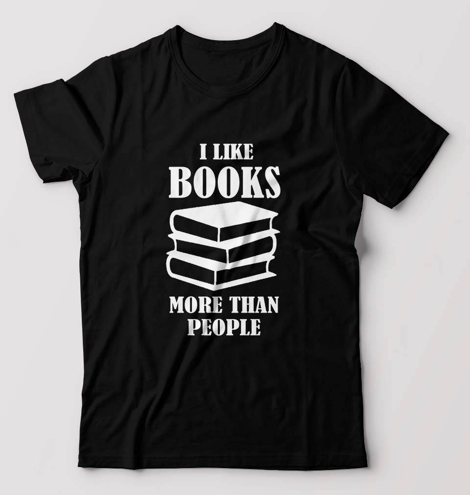Like Books T-Shirt for Men-Black-Ektarfa.online