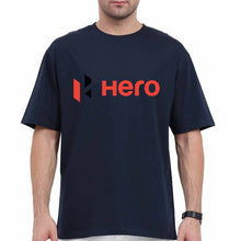 Load image into Gallery viewer, Hero MotoCorp Oversized T-Shirt for Men-Navy Blue-Ektarfa.online
