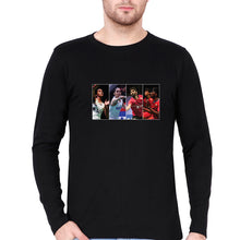 Load image into Gallery viewer, Badminton Players Full Sleeves T-Shirt for Men-Black-Ektarfa.online
