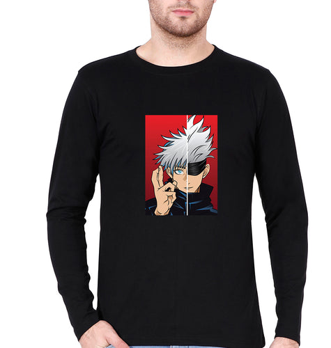 Sukuna Anime Full Sleeves T-Shirt for Men-Black-Ektarfa.online