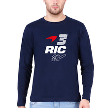 Load image into Gallery viewer, Daniel Ricciardo Full Sleeves T-Shirt for Men-S(38 Inches)-Navy Blue-Ektarfa.online
