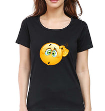 Load image into Gallery viewer, Emoji T-Shirt for Women-Black-Ektarfa.online
