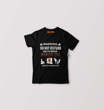 Load image into Gallery viewer, Warning FCB Kids T-Shirt for Boy/Girl-Black-Ektarfa.online
