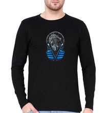 Load image into Gallery viewer, Sub Zero Mortal Kombat Full Sleeves T-Shirt for Men-Black-Ektarfa.online
