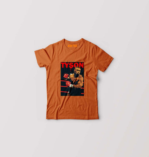 Mike Tyson Kids T-Shirt for Boy/Girl-Orange-Ektarfa.online