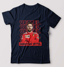 Load image into Gallery viewer, Sebastian Vettel F1 T-Shirt for Men-Navy Blue-Ektarfa.online
