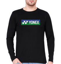 Load image into Gallery viewer, Yonex Full Sleeves T-Shirt for Men-S(38 Inches)-Black-Ektarfa.online
