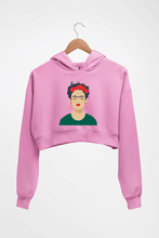 Load image into Gallery viewer, Frida Kahlo Crop HOODIE FOR WOMEN-Light Baby Pink-Ektarfa.online
