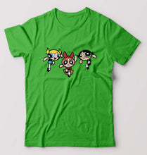 Load image into Gallery viewer, Powerpuff Girls T-Shirt for Men-S(38 Inches)-flag green-Ektarfa.online
