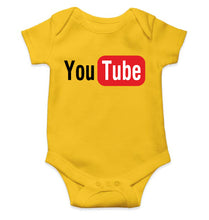 Load image into Gallery viewer, YouTube Kids Romper For Baby Boy/Girl-0-5 Months(18 Inches)-Yellow-Ektarfa.online
