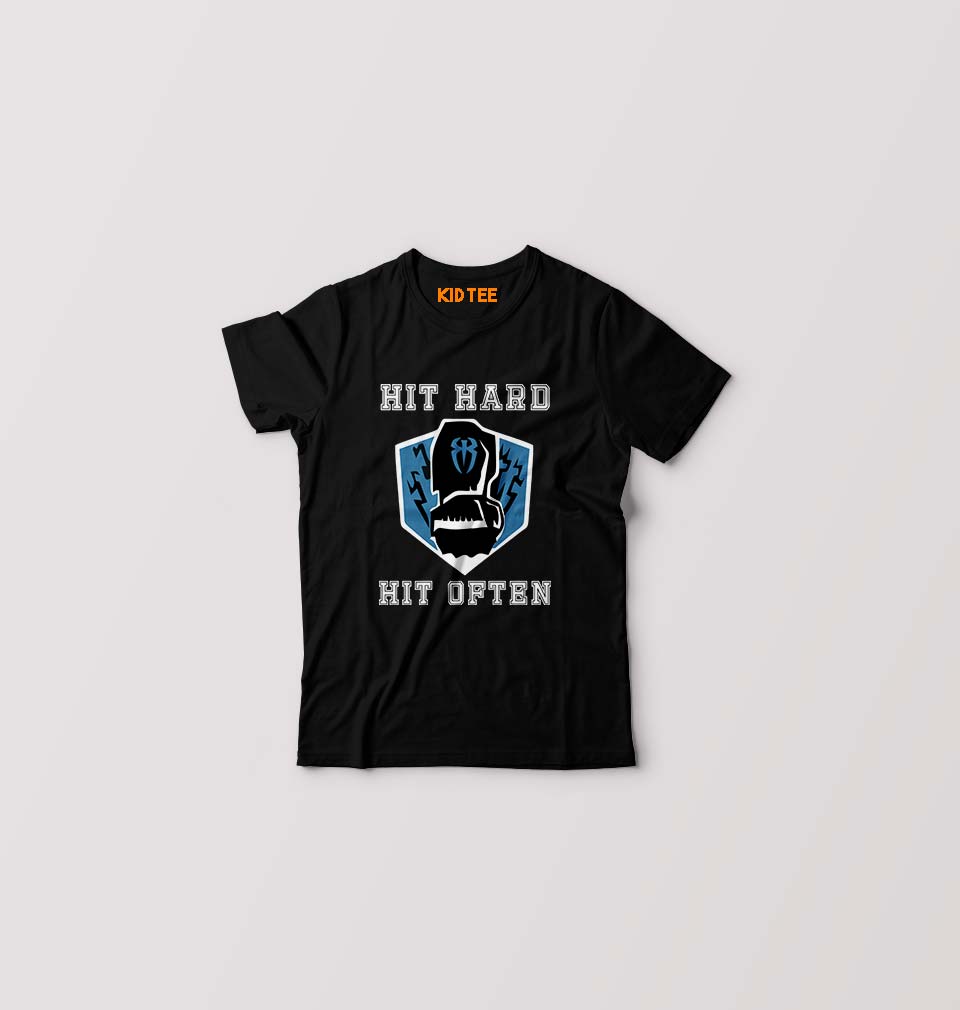 Roman Reigns WWE Kids T-Shirt for Boy/Girl-0-1 Year(20 Inches)-Black-Ektarfa.online