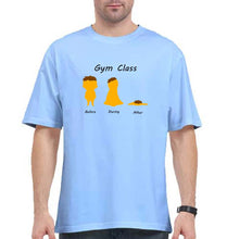 Load image into Gallery viewer, Gym Funny Oversized T-Shirt for Men-Baby Blue-Ektarfa.online
