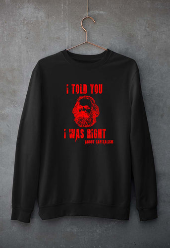 Karl Marx Unisex Sweatshirt for Men/Women-Black-Ektarfa.online